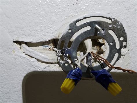 how to mount a light fixture without a electrical box|wire splice without junction box.